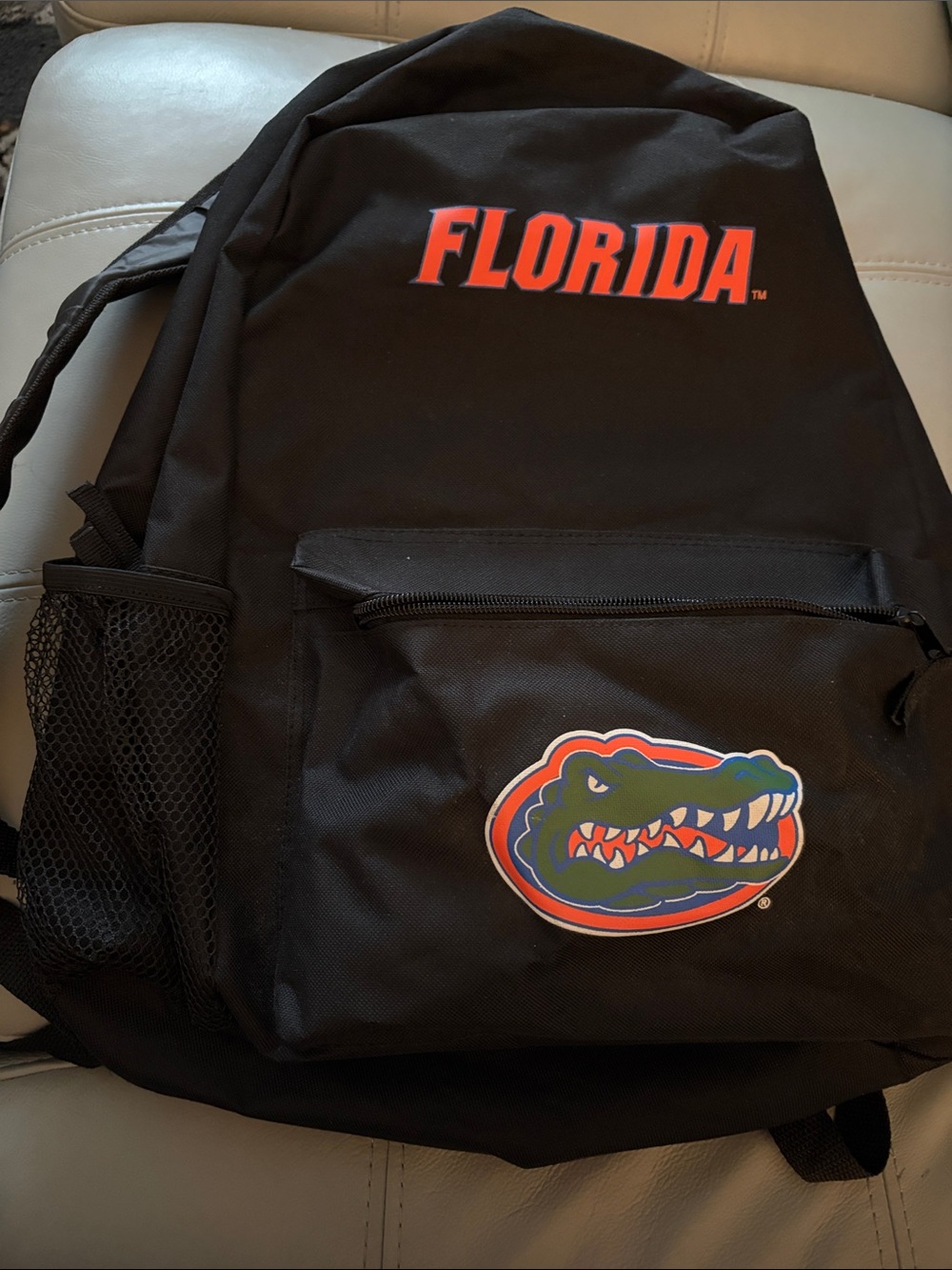 Florida Black Collegiate Backpack with Front Logo